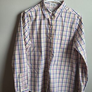 L.L. Bean Women's Multicolor Plaid Button Down Shirt